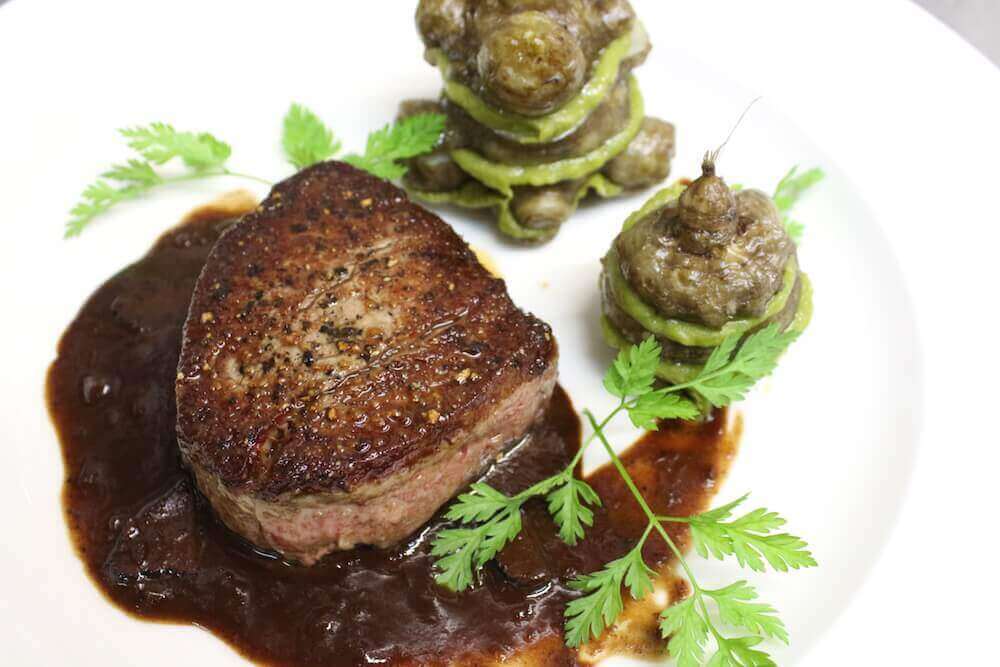 rinderfilet mit aritschocken Filet vom Rind