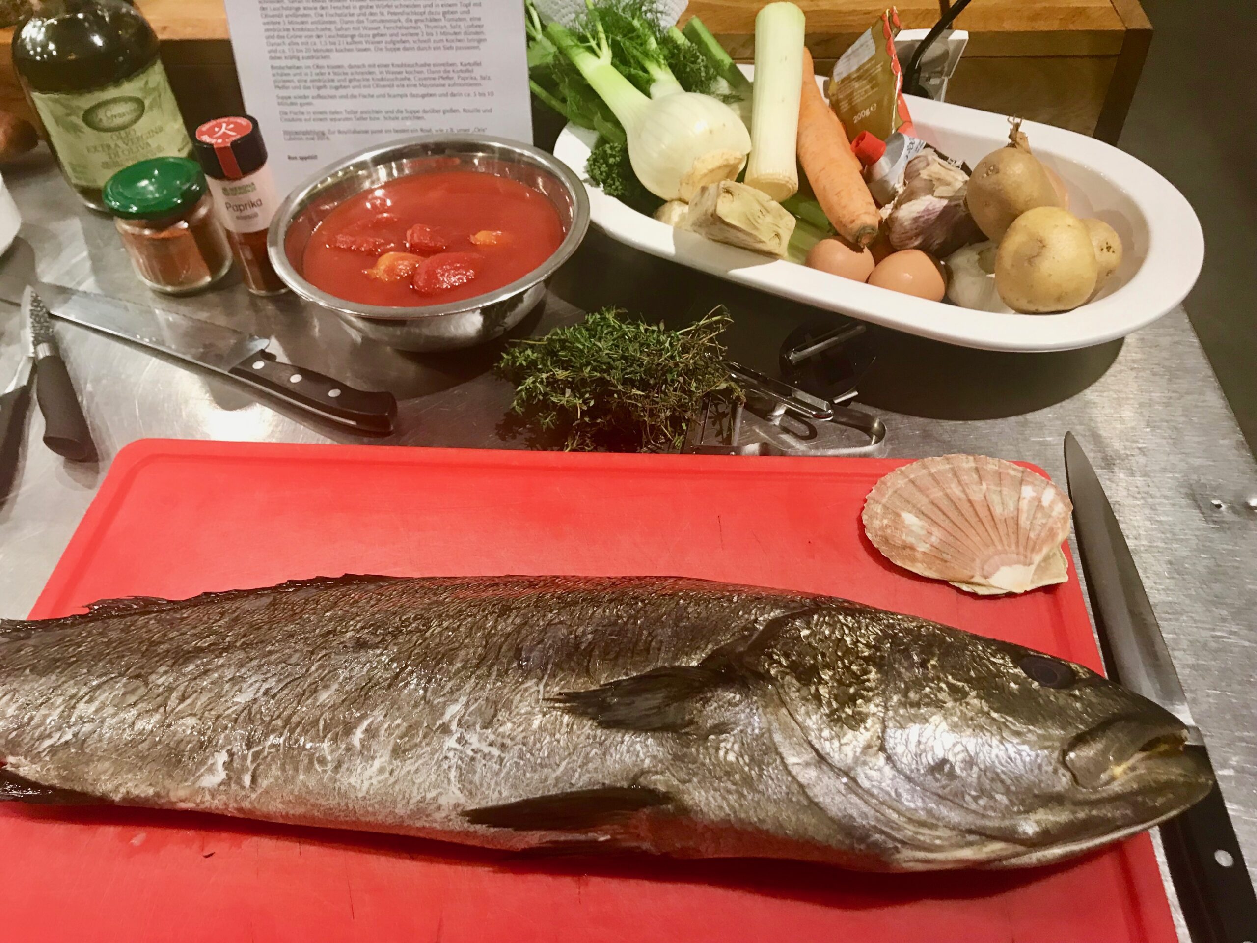 Fisch Fisch vor dem Kurs