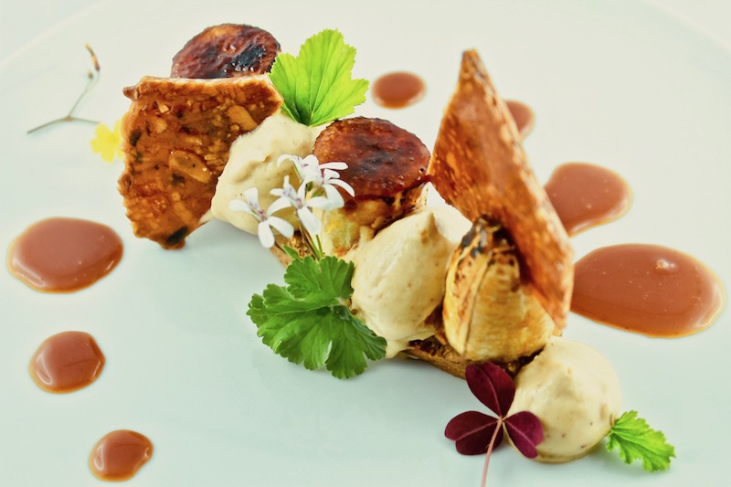 gebackene banane Bananen-Dessert